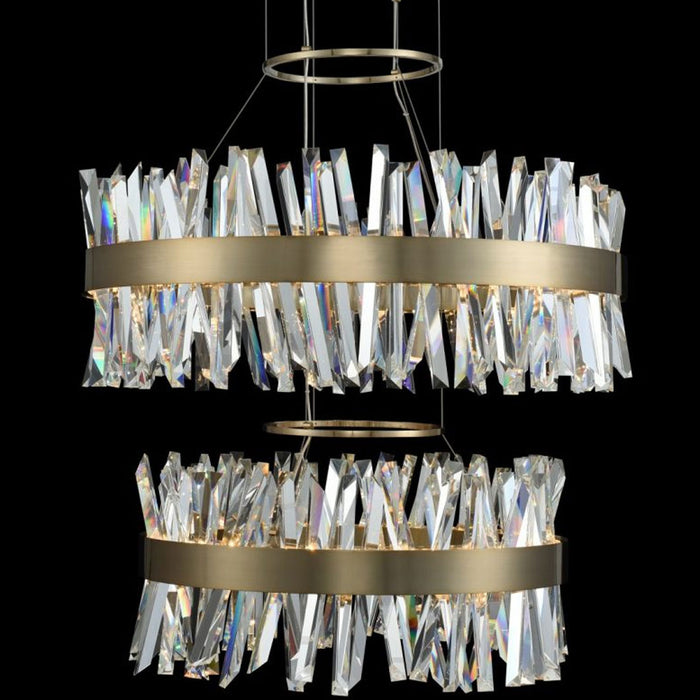 Allegri Glacier 2-Tier LED Pendant