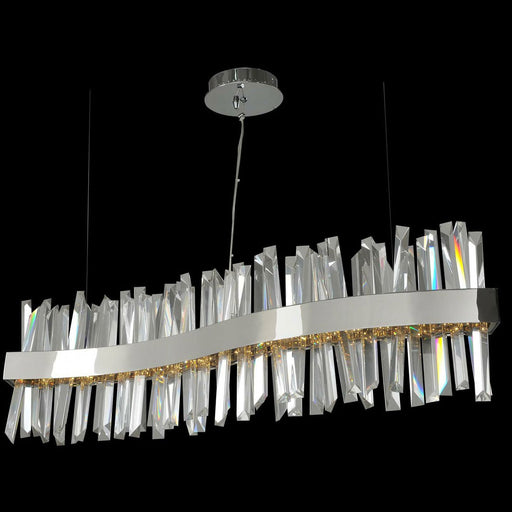Allegri Glacier LED Wave Linear Suspension