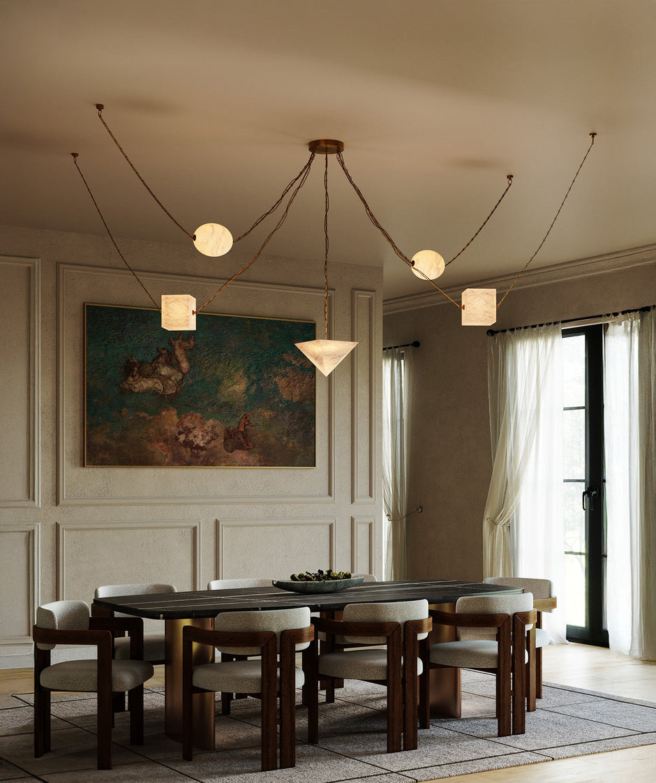 Alora Lighting Mineral Color-Select Chandelier