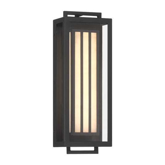 Eastly 1 Light Outdoor LED Wall Mount in Sand Coal Black Finish . - Minka-Lavery