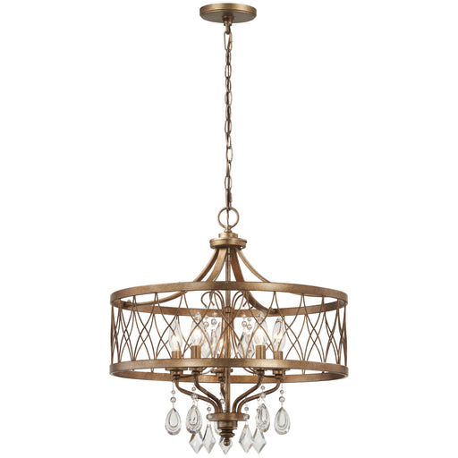 West Liberty 6 Light Chandelier in Olympus Gold Finish - Minka-Lavery