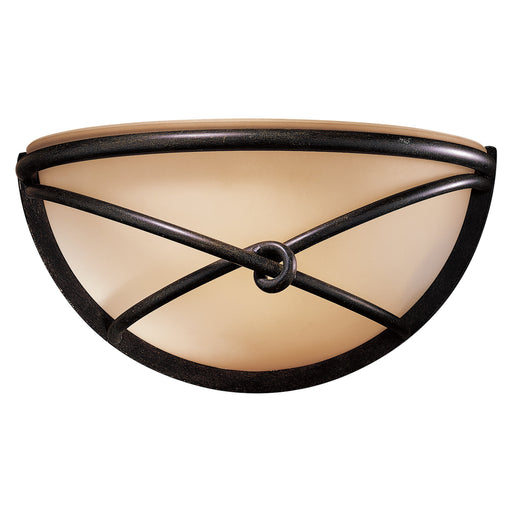 Aspen™ II 1 Light Wall Sconce in Aspen Bronze™ Finish with Rustic Scavo Glass - Minka-Lavery