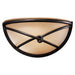 Aspen™ II 1 Light Wall Sconce in Aspen Bronze™ Finish with Rustic Scavo Glass - Minka-Lavery