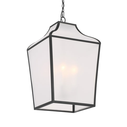 Velena 4-Light Pendant - Dark Matte Black with 
Transparent Organza Finish - Minka-Lavery