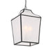 Velena 4-Light Pendant - Dark Matte Black with 
Transparent Organza Finish - Minka-Lavery