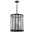 Load image into Gallery viewer, Majestic Splendor 4 Light Pendant Fixture in Metal with Acrylic Accents in Sand Coal and Polished Nickel Finish - Minka-Lavery
