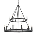 Load image into Gallery viewer, Dutton 18-Light Chandelier - Coal Black - Minka-Lavery
