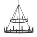 Dutton 18-Light Chandelier - Coal Black - Minka-Lavery