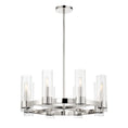 Load image into Gallery viewer, Vernon Place 8 Light Chandelier in Chrome with Clear Ribbed Glass - Minka-Lavery
