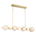 Zill 14 LED Island Light in Lily Gold Finish with Natural Alabaster Shades - Minka-Lavery