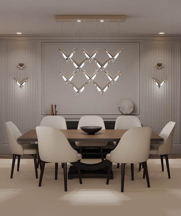 BLADE 48"W Rectangular Pendant by Fine Art Lamps