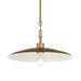 York 1-Light Pendant - Natural Brass - Minka-Lavery