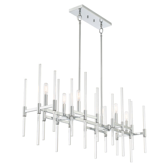 Pillar 6 Light Island Light in Chrome Finish - Minka-Lavery
