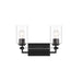 Binsly 2 Light Bath Vanity in Coal Black Finish with Reversible Mounting - Minka-Lavery