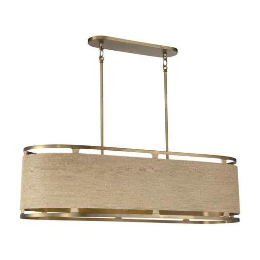 Windward Passage Windward Passage - 8 Light Island Light in Soft Brass - Minka-Lavery