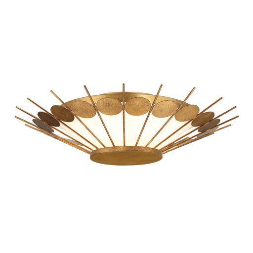 Capieso 20" LED Flush Mount in Elara Gold Finish with White Glass - Minka-Lavery