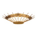 Capieso 20" LED Flush Mount in Elara Gold Finish with White Glass - Minka-Lavery