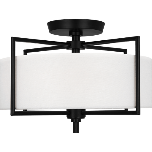 Perno Medium Semi-Flush Mount by Visual Comfort Studio