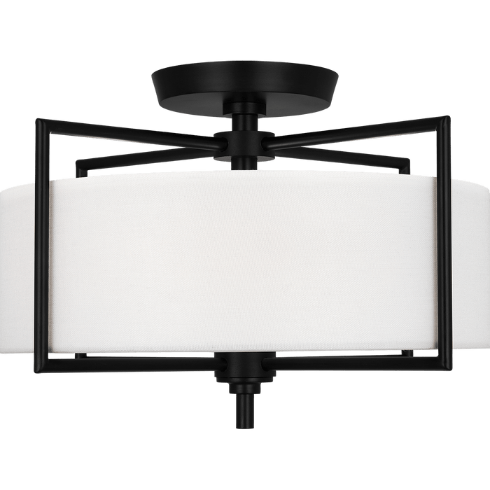 Perno Medium Semi-Flush Mount by Visual Comfort Studio