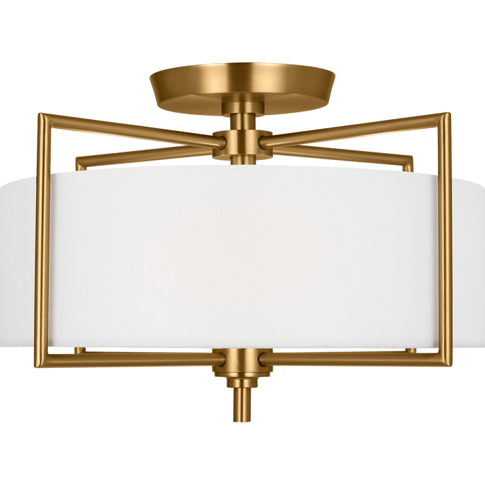 Perno Medium Semi-Flush Mount by Visual Comfort Studio