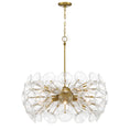 Load image into Gallery viewer, Winter 10 Light Chandelier in Soft Brass Finish with Textured Clear Fluted Glass - Minka-Lavery
