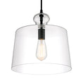 Load image into Gallery viewer, Clarity Clarity - 1 Light Pendant in Coal with Clear Glass Shade - Minka-Lavery
