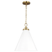 Wellfleet Medium Cone Pendant by Visual Comfort Studio
