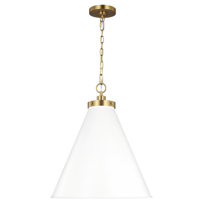 Wellfleet Large Cone Pendant by Visual Comfort Studio