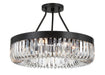Crystorama Alister Eight Light Semi Flush Mount