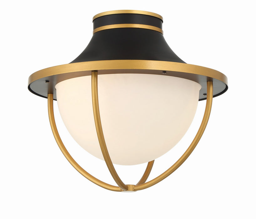 Crystorama Atlas Two Light Outdoor Semi Flush Mount