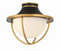 Crystorama Atlas Two Light Outdoor Semi Flush Mount