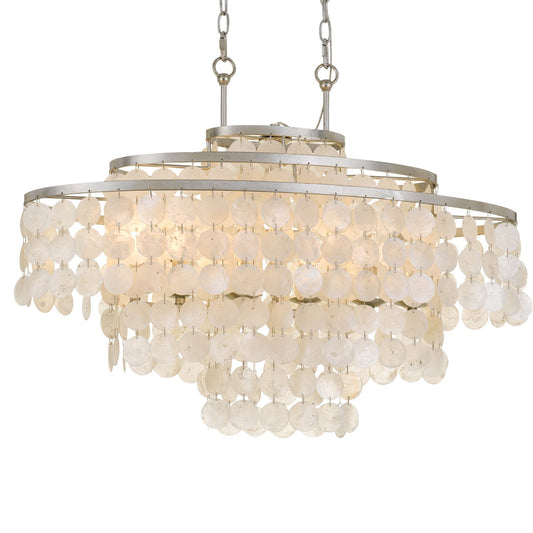 Crystorama Brielle Six Light Chandelier