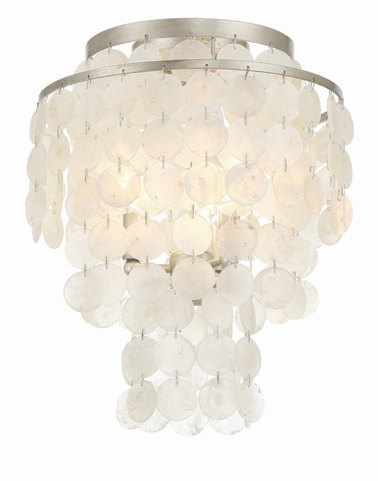 Crystorama Brielle Three Light Flush Mount