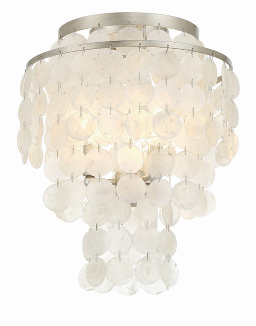 Crystorama Brielle Three Light Flush Mount