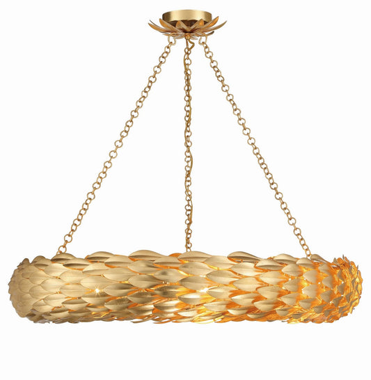Crystorama Broche Eight Light Pendant
