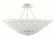 Crystorama Broche Eight Light Semi Flush Mount