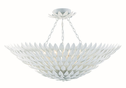Crystorama Broche Eight Light Semi Flush Mount