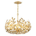 Crystorama Broche Five Light Chandelier