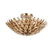 Crystorama Broche Four Light Semi Flush Mount