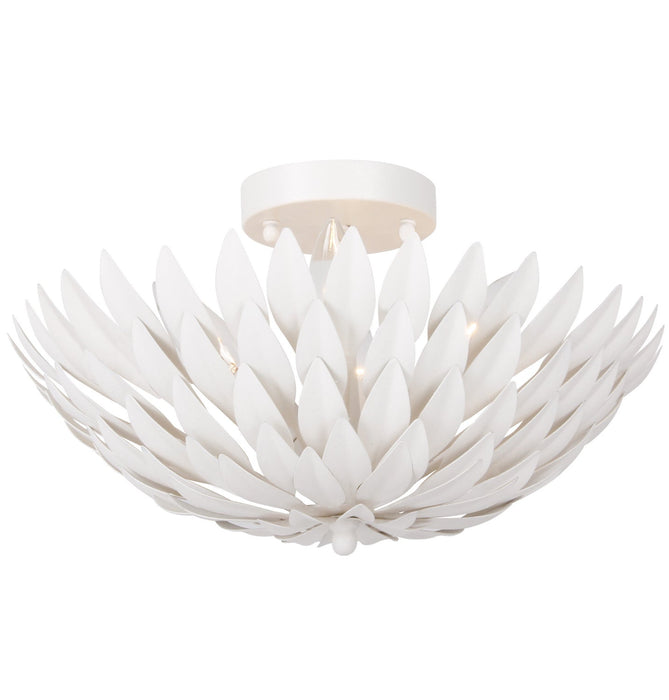 Crystorama Broche Four Light Semi Flush Mount