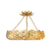 Crystorama Broche LED Semi Flush Mount