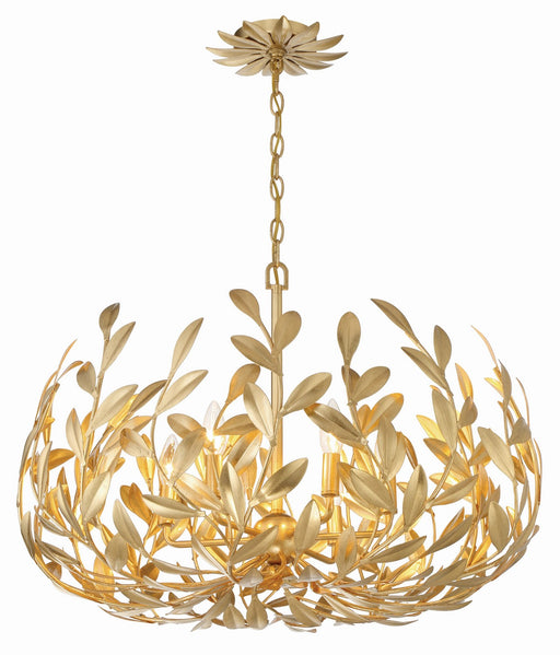 Crystorama Broche Six Light Chandelier