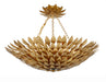 Crystorama Broche Six Light Semi Flush Mount