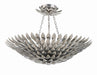 Crystorama Broche Six Light Semi Flush Mount