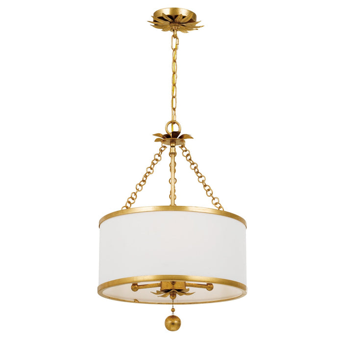 Crystorama Broche Three Light Chandelier
