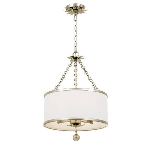 Crystorama Broche Three Light Chandelier