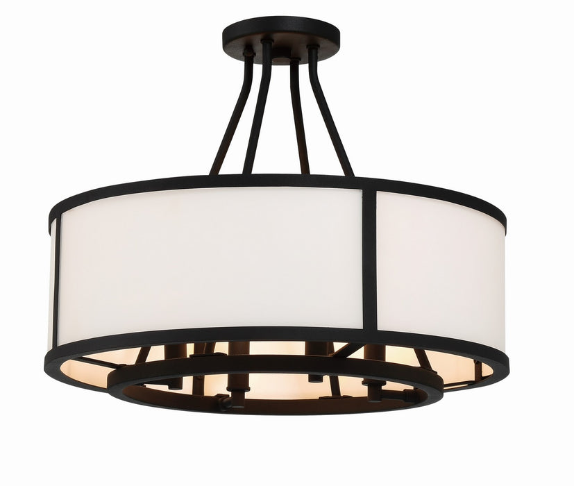 Crystorama Bryant Four Light Semi Flush Mount