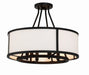 Crystorama Bryant Four Light Semi Flush Mount