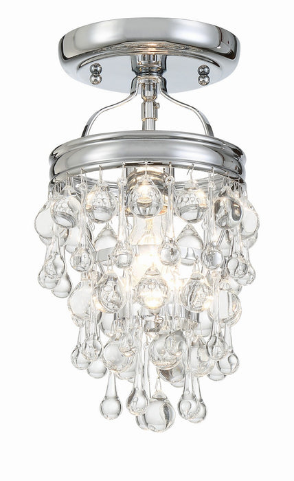 Crystorama Calypso One Light Semi Flush Mount