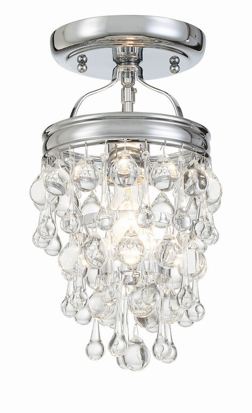 Crystorama Calypso One Light Semi Flush Mount